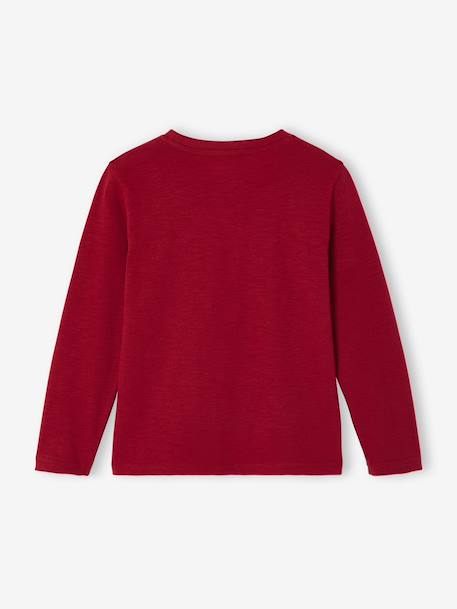 T-shirt garçon unis manches longues personnalisable anthracite+Bleu+jaune+rouge+vert+vert sapin 22 - vertbaudet enfant 