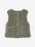Gilet fille sans manches en sherpa vanille+vert 10 - vertbaudet enfant 