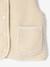 Gilet fille sans manches en sherpa vanille+vert 4 - vertbaudet enfant 