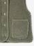 Gilet fille sans manches en sherpa vanille+vert 12 - vertbaudet enfant 