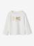 T-shirt fille imprimé manches longues écru+marine+rose pâle 1 - vertbaudet enfant 