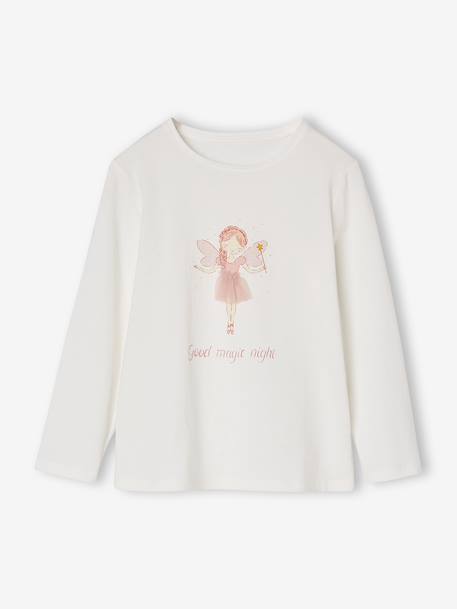 Pyjama fille flanelle fée rose 2 - vertbaudet enfant 
