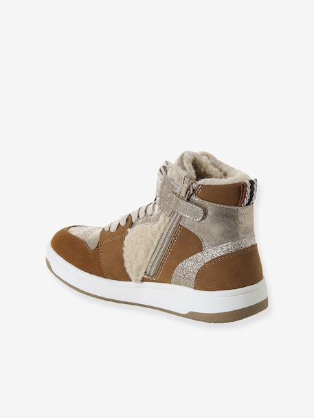Baskets enfant fille synthétique fourrées camel 3 - vertbaudet enfant 