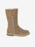 Bottes enfant fille synthétique fourrée zippées camel 2 - vertbaudet enfant 