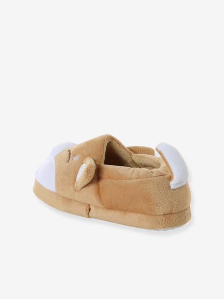 Chaussons aspect peluche shiba enfant beige 4 - vertbaudet enfant 