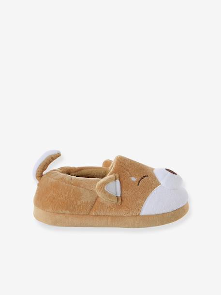 Chaussons aspect peluche shiba enfant beige 3 - vertbaudet enfant 