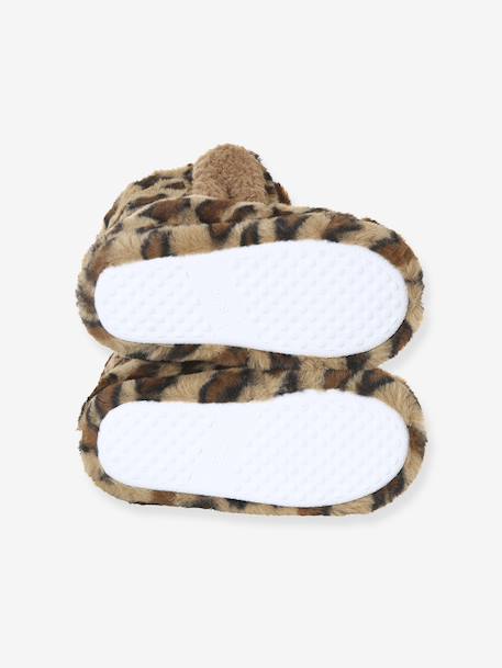 Chaussons montants enfant beige imprimé+rose 5 - vertbaudet enfant 
