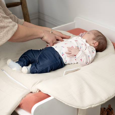 Couverture d'emmaillotage évolutive en nid d'abeille Beige+Bleu+Écru+Gris+Rose 15 - vertbaudet enfant 