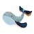 Peluche baleine bleue 30 cm Bleu 1 - vertbaudet enfant 