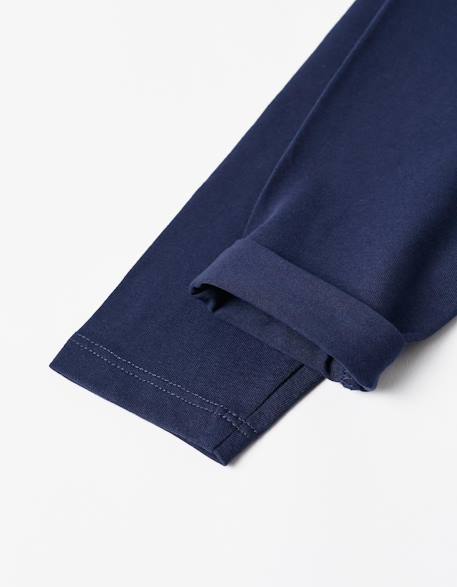 Pack 2 paires de leggings Bleu foncé 3 - vertbaudet enfant 