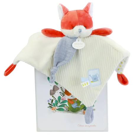 Doudou plat romarin le renard 27 cm Beige 1 - vertbaudet enfant 
