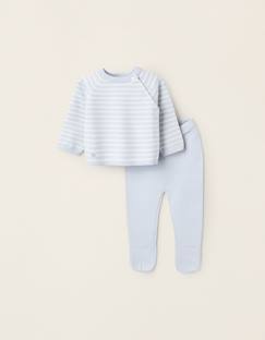 -Ensemble en maille à rayures