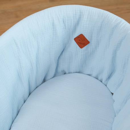 Couffin bébé avec matelas habillage et drap housse jeanne Beige+Blanc+Bleu+Camel+Écru+Gris clair+Rose+Terracotta+Vert de gris 14 - vertbaudet enfant 