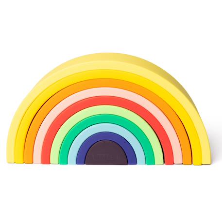 Arc-en-ciel en silicone multicolore Jaune 1 - vertbaudet enfant 