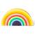 Arc-en-ciel en silicone multicolore Jaune 1 - vertbaudet enfant 