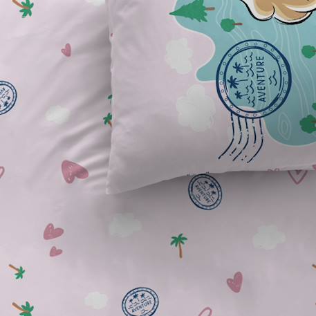 Parure de lit imprimée 100% coton, pat patrouille voyage Rose 2 - vertbaudet enfant 