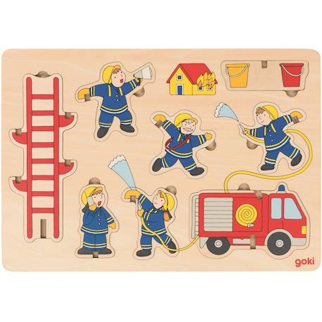 Puzzle à empiler pompiers Beige 1 - vertbaudet enfant 