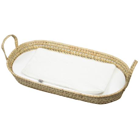 Set panier à langer : panier + matelas + drap-housse + tapis de change jeanne Beige+Blanc+Bleu+Camel+Gris+Rose+Terracotta+Vert de gris 6 - vertbaudet enfant 