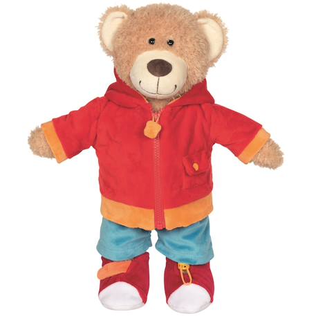 Ours pour apprendre à s'habiller Rouge 4 - vertbaudet enfant 