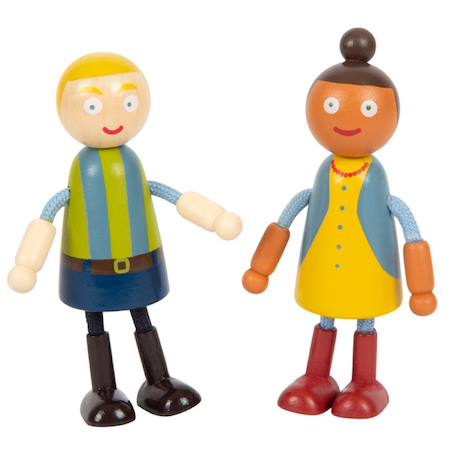 Famille de poupées avec fauteuil roulant Beige 4 - vertbaudet enfant 