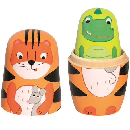 Poupées gigognes tigre tavi et ses amis Orange 2 - vertbaudet enfant 