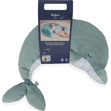 Peluche apaisante évolutive dauphin Vert d'eau, blanc, bleu 6 - vertbaudet enfant 