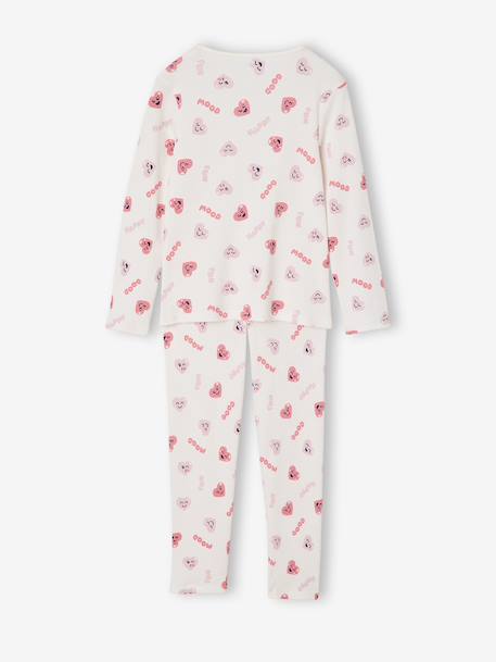 Lot de 2 pyjamas fille coeurs en côtes marine 6 - vertbaudet enfant 
