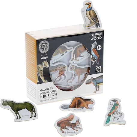 Magnets zoologiques de buffon Beige 1 - vertbaudet enfant 