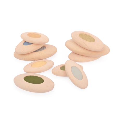 Galets sensoriels à empiler Beige 2 - vertbaudet enfant 