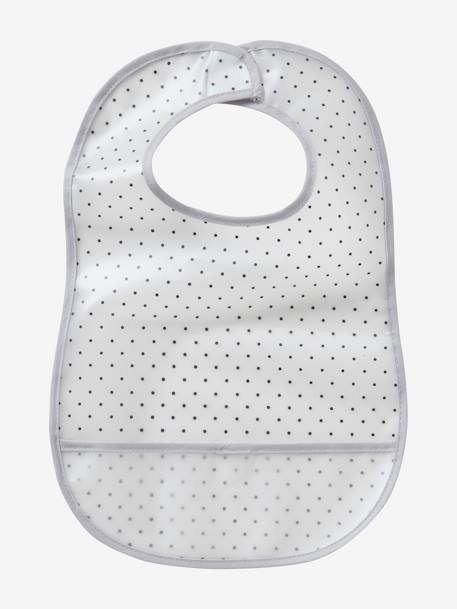 Lot de 3 bavoirs plastifiés avec récupérateur assortis ours 4 - vertbaudet enfant 