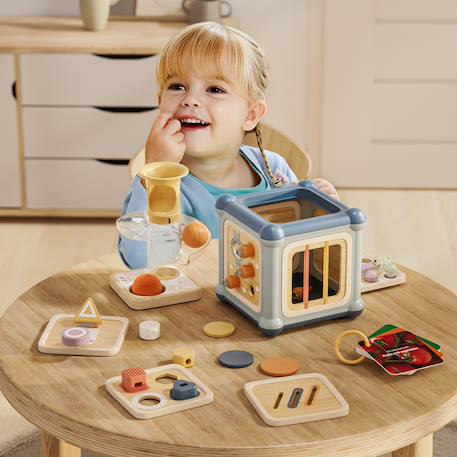 Cube de motricité 10 en 1 Bleu 6 - vertbaudet enfant 
