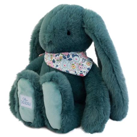 Peluche lapin fleurette 35 cm Blanc+Bleu+Orange+Rose+Vert 26 - vertbaudet enfant 