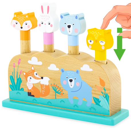 Pop-up animaux Beige 2 - vertbaudet enfant 