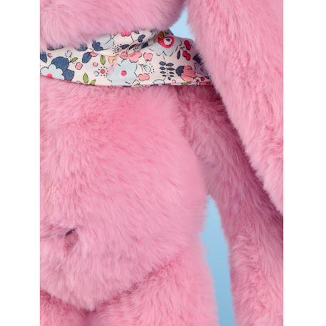 Peluche lapin fleurette 35 cm Blanc+Bleu+Orange+Rose+Vert 24 - vertbaudet enfant 
