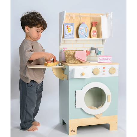 Machine à laver en bois Bleu 6 - vertbaudet enfant 