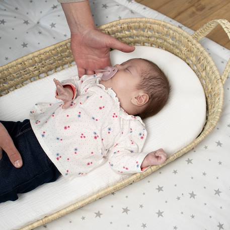 Set panier à langer : panier + matelas + drap-housse + tapis de change jeanne Beige+Blanc+Bleu+Camel+Gris+Rose+Terracotta+Vert de gris 7 - vertbaudet enfant 