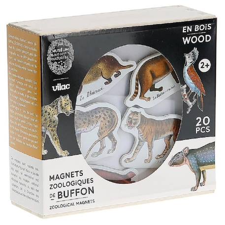 Magnets zoologiques de buffon Beige 2 - vertbaudet enfant 
