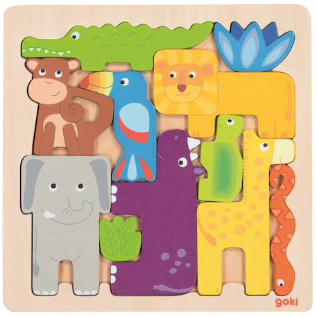 Puzzle safari Beige 1 - vertbaudet enfant 