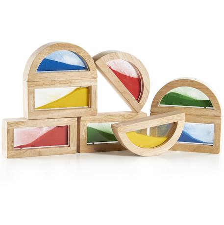 Blocs arc-en-ciel - sable Beige 2 - vertbaudet enfant 