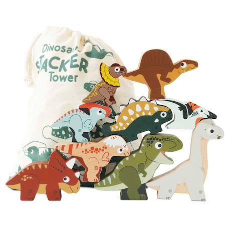Dinosaures à empiler Beige 1 - vertbaudet enfant 