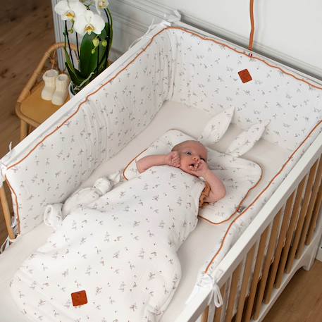 Set housse de matelas à langer et tapis de change Melody, blanc imprimé minimaliste+Safari, vert, gris, blanc+Sidonia, beige, écru, blanc 4 - vertbaudet enfant 