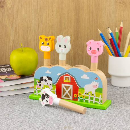 Pop-up animaux de la ferme Beige 2 - vertbaudet enfant 