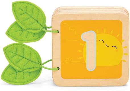 Livre en bois - je compte de 1 à 10 Beige 3 - vertbaudet enfant 