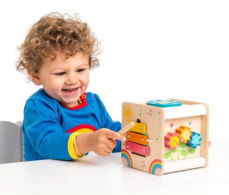 Petit cube d'activités Beige 3 - vertbaudet enfant 