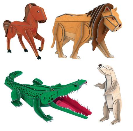 Méga atlas des animaux Bleu 3 - vertbaudet enfant 