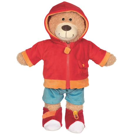 Ours pour apprendre à s'habiller Rouge 1 - vertbaudet enfant 