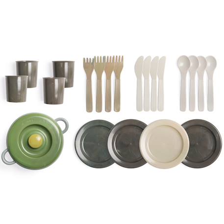 Set de repas en filet 22 pcs Vert 2 - vertbaudet enfant 