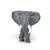 Figurine grand eléphant d'afrique Gris 2 - vertbaudet enfant 