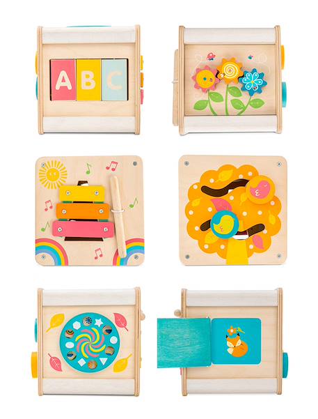Petit cube d'activités Beige 2 - vertbaudet enfant 