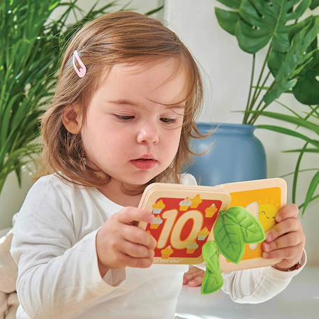 Livre en bois - je compte de 1 à 10 Beige 4 - vertbaudet enfant 